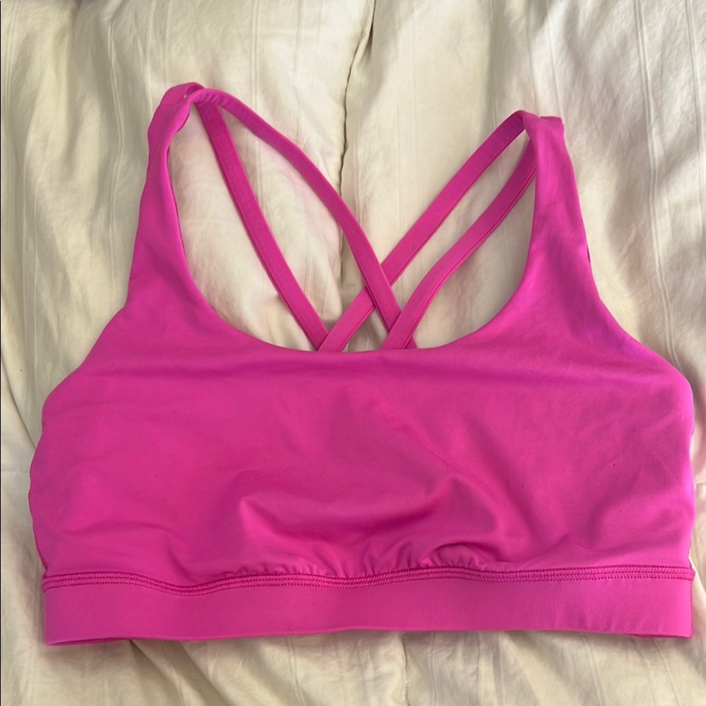 Lululemon pow pink sports bra